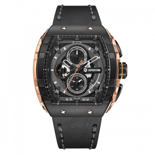 Expedition 6782 Rosegold Black Man Leather MCLBRBA